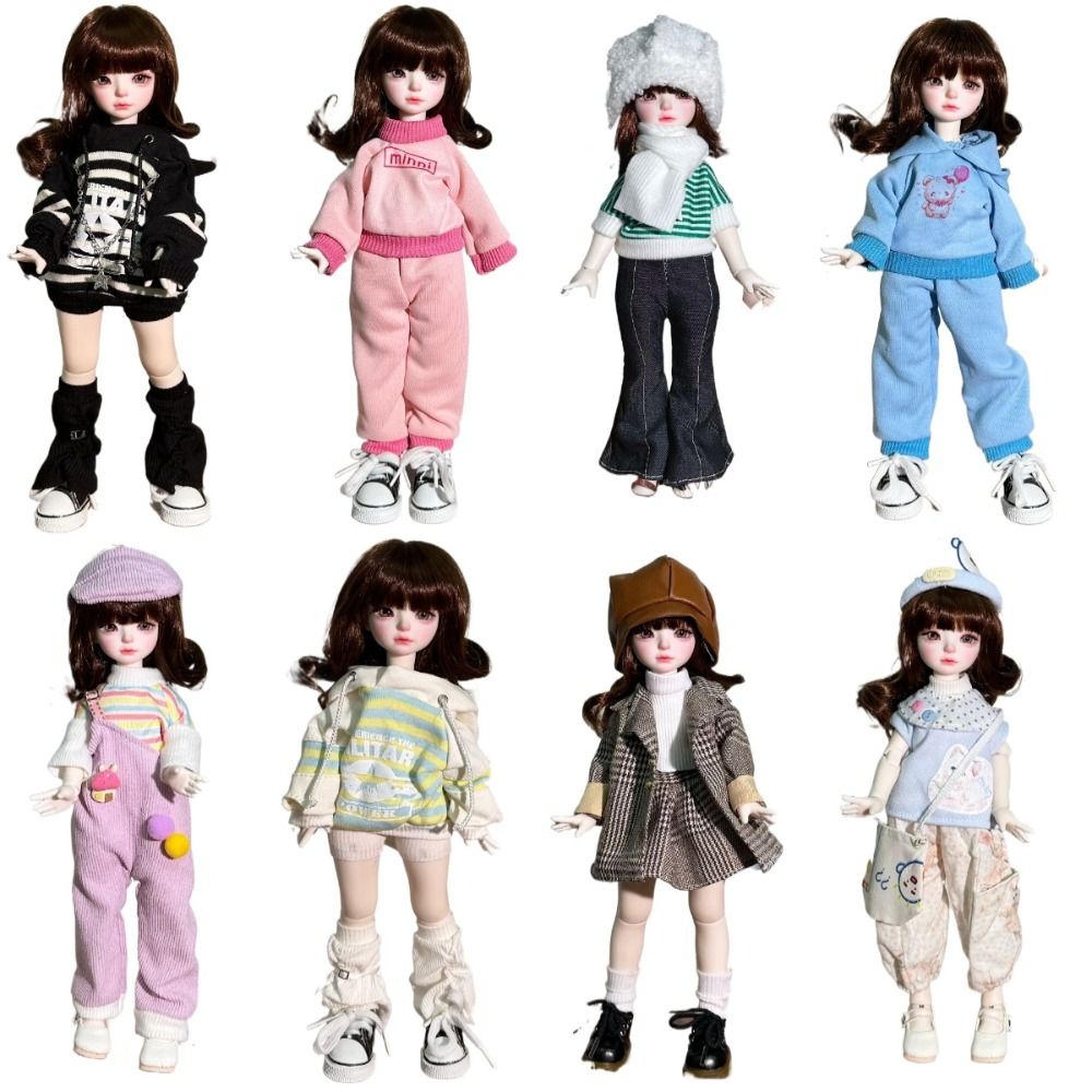 Bjd Doll 1 6 Full Set With Clothes - 1/6 BJD دمية فستان دمية موضة
