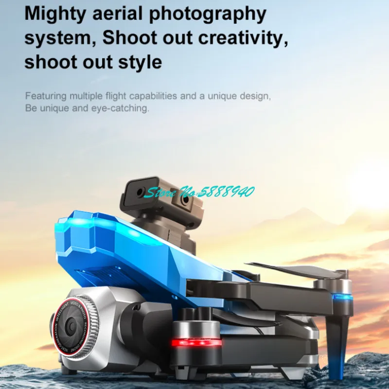 Fpv Brushless Rc Drone 4K - طائرة بدون طيار ذكية مع شاشة،