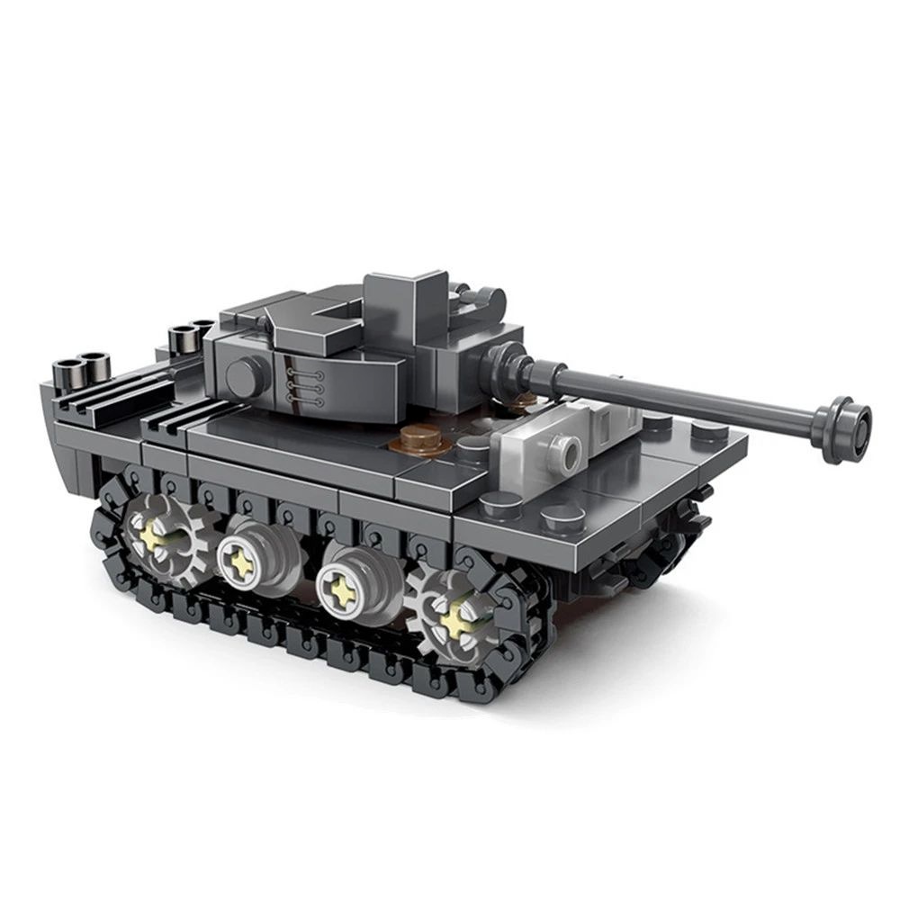Lego Compatible Military Tank - نموذج دبابة كينج تايجر الثقيلة للجنود