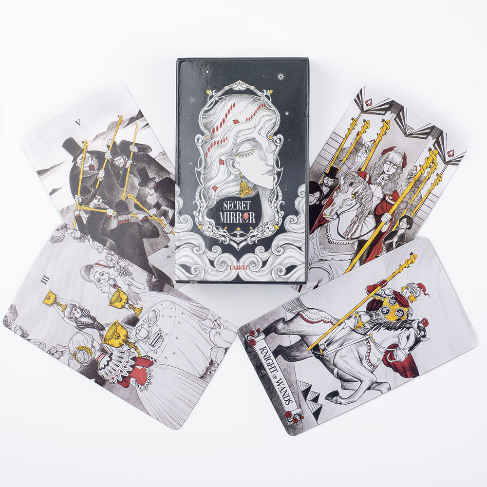 Tarot Cards Deck With Guidebook - بطاقات تاروت مرآة سرية 10.3*6 سم