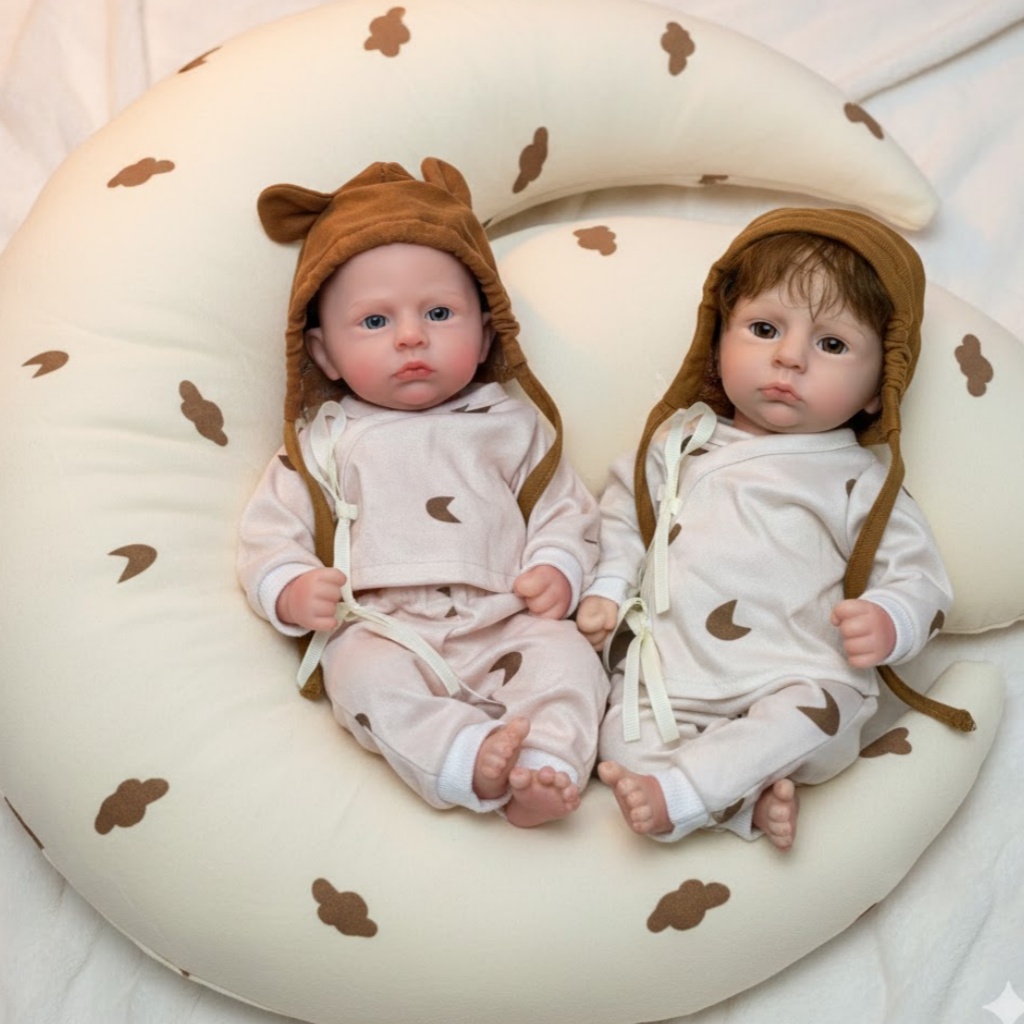 Reborn Baby Doll Silicone Realistic - دمية أنجو دول 33 سم من