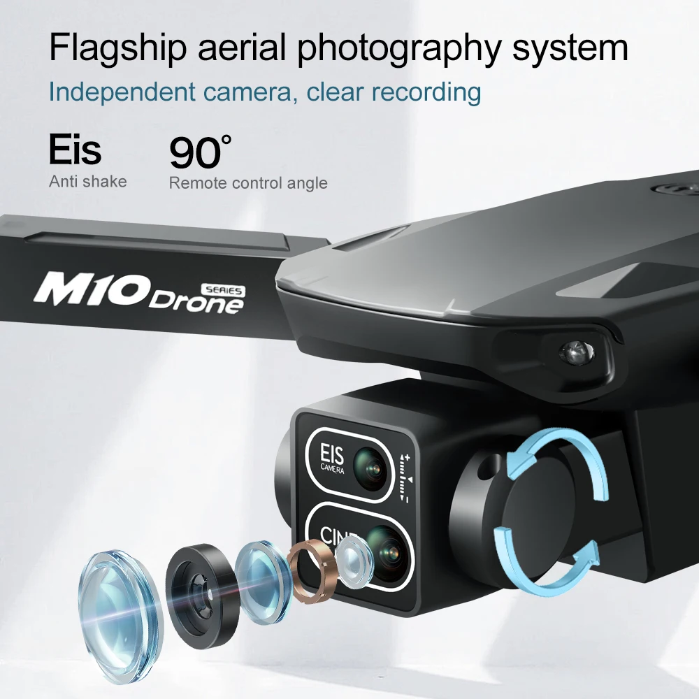 طائرة بدون طيار أصلية M10 بدقة - مراجعة Fpv Brushless Rc Drone 4K وسعره