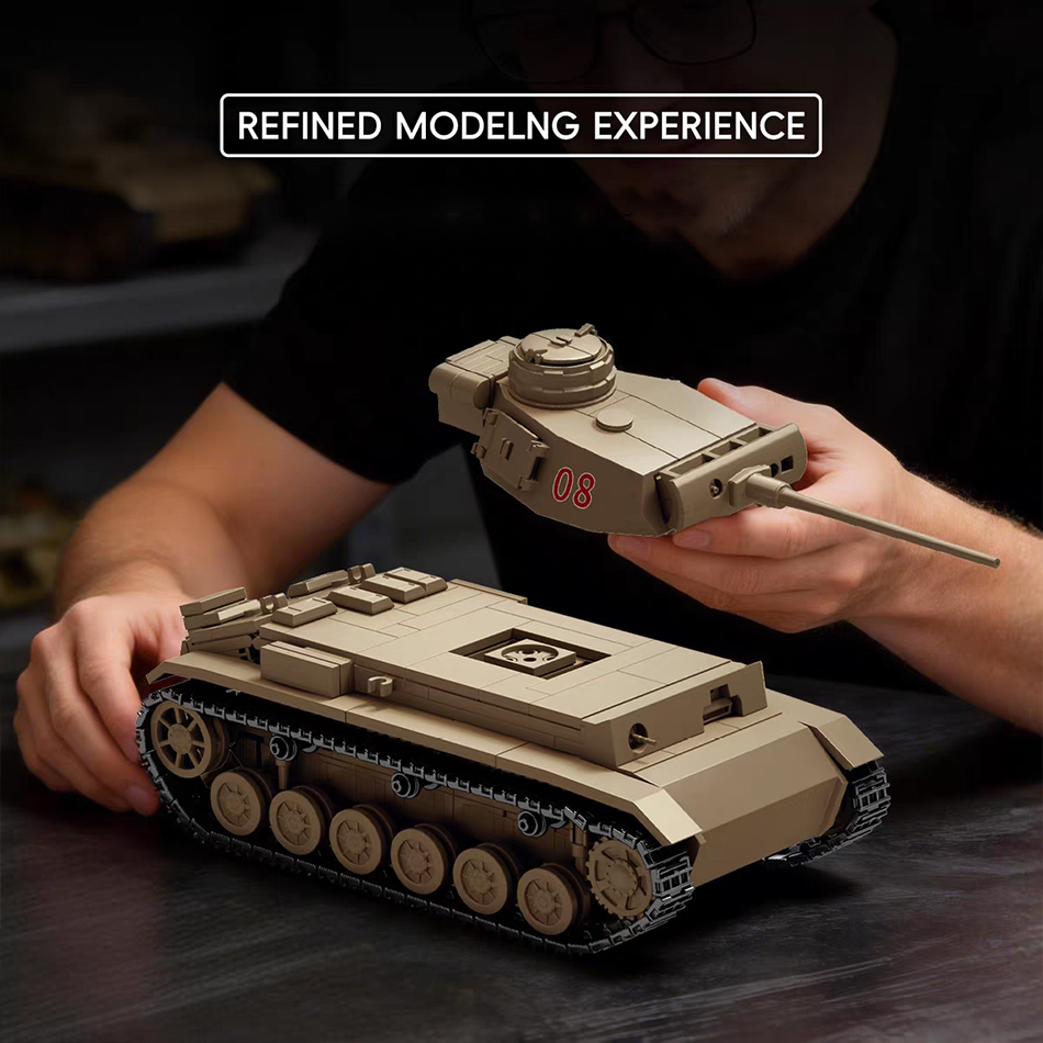 نموذج دبابة عسكرية من الحرب ال - مراجعة Lego Compatible Military Tank وسعره
