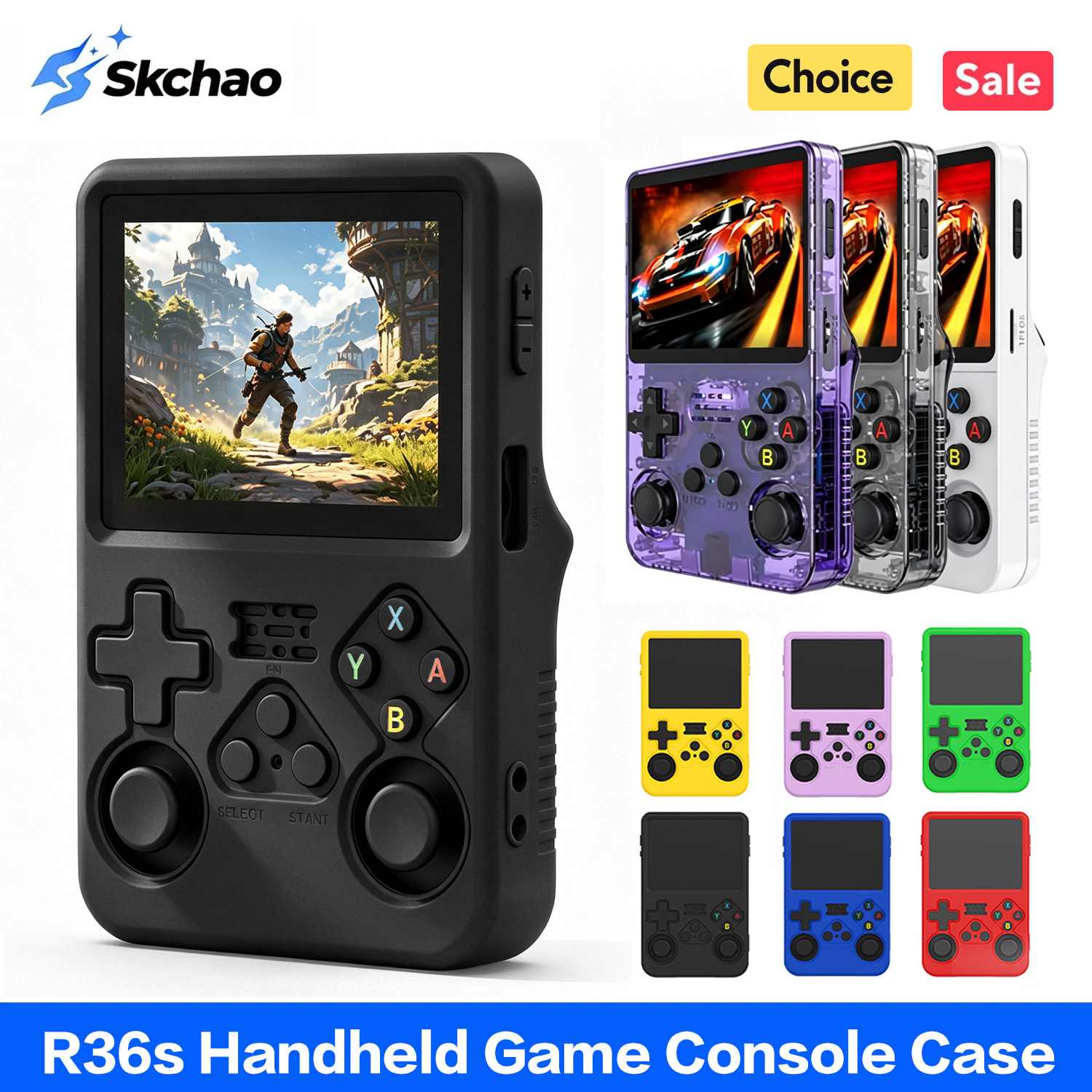 حافظة حماية R36s لهاتف R36S، ح - مراجعة Retro Handheld Game Console R36S وسعره