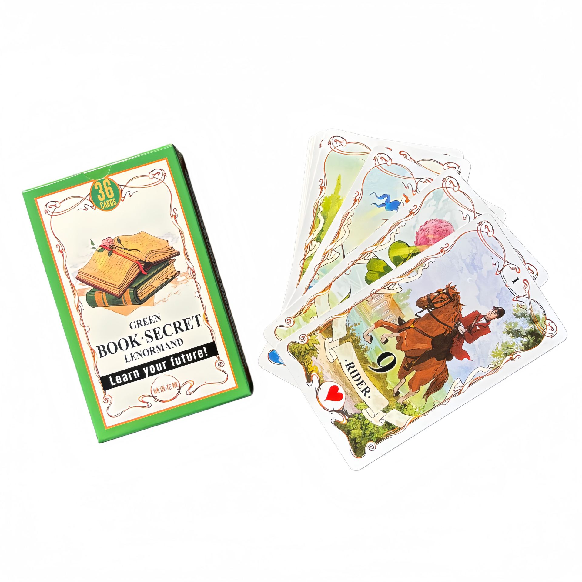 بطاقات لينورماند السحرية الخضر - مراجعة Tarot Cards Deck With Guidebook وسعره