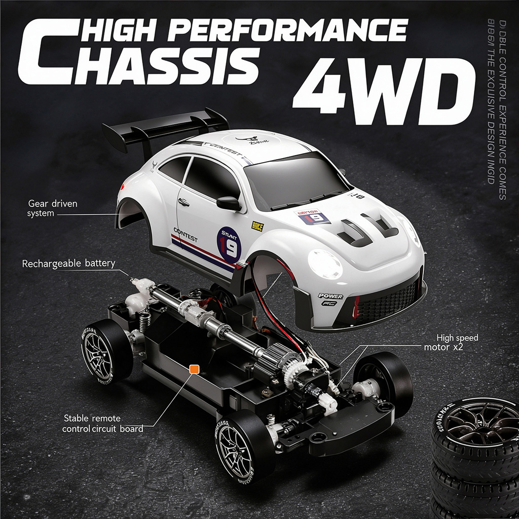 سيارة تحكم عن بعد بمقياس 1:24، - مراجعة Rc Drift Car 1 24 Scale 4Wd وسعره
