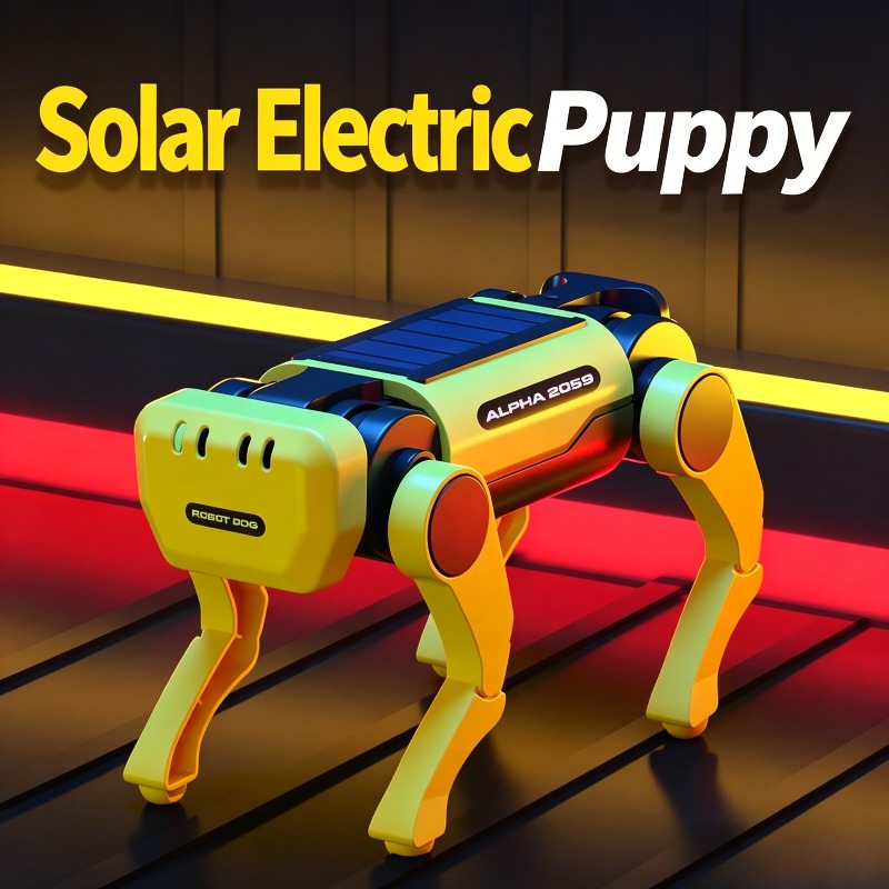 طقم تجميع كلب ميكانيكي يعمل با - مراجعة Stem Solar Robot Kit For Kids وسعره