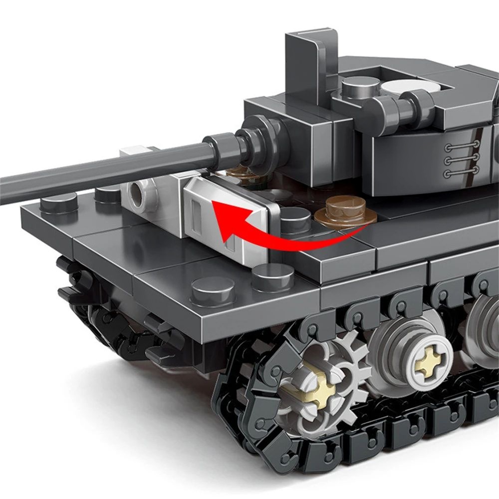 نموذج دبابة كينج تايجر الثقيلة - مراجعة Lego Compatible Military Tank وسعره