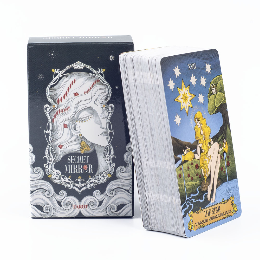 بطاقات تاروت مرآة سرية 10.3*6  - مراجعة Tarot Cards Deck With Guidebook وسعره