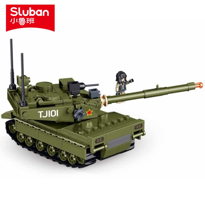 سلوبان 183 قطعة نموذج دبابة قت - مراجعة Lego Compatible Military Tank وسعره